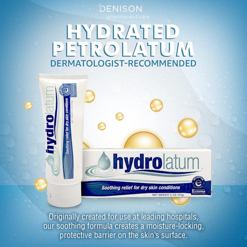 Hydrolatum Dry Skin Cream - Hydrating Moisturizer for Sensitive & Extra Dry, Nourishing Body Lotion for Men & Women - 2oz - Image 2